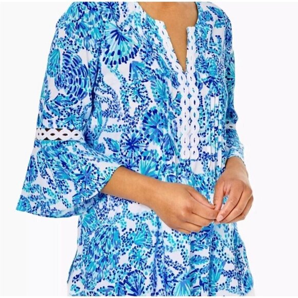 Lilly Pulitzer Hollie Tunic Blouse - Picture 1 of 7